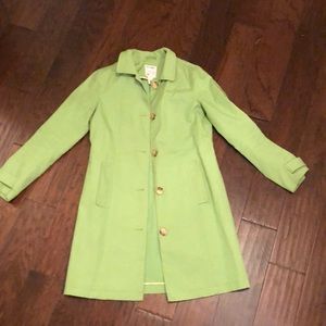 Old Navy Lime Green Single-Breasted Trench Coat